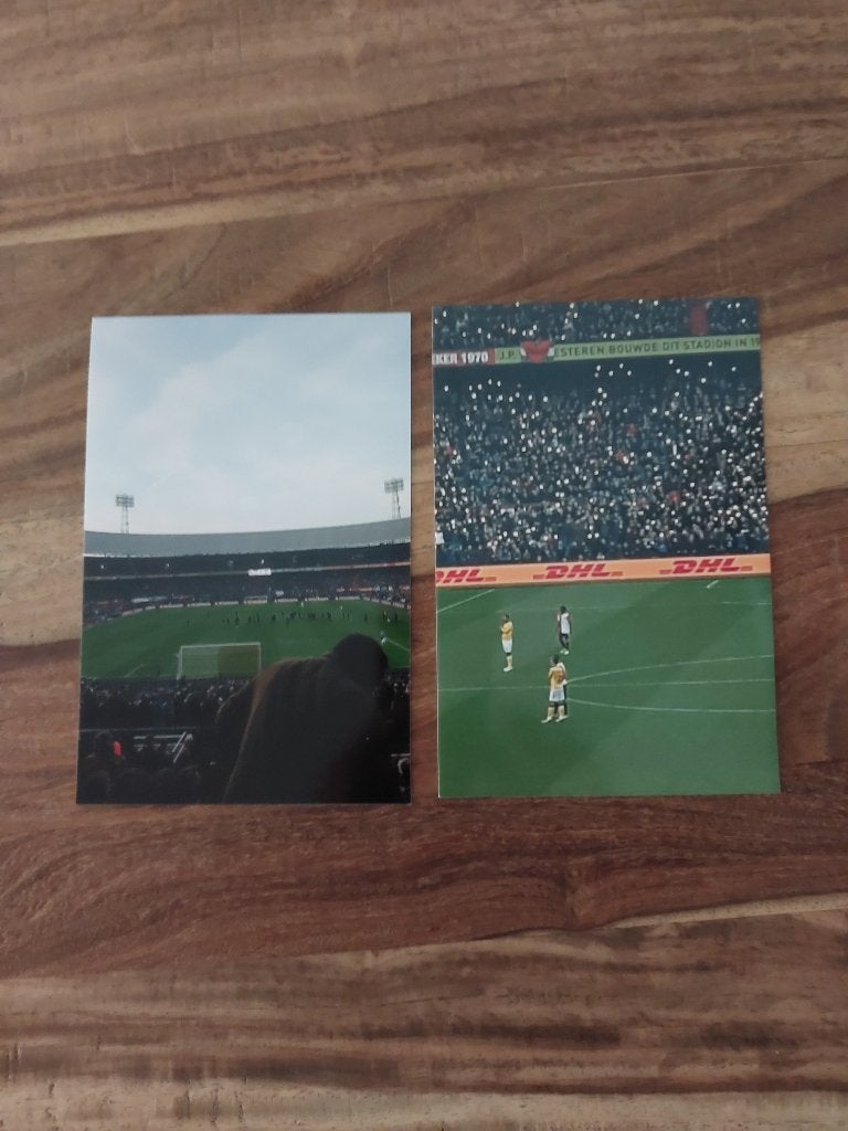 2 foto's Lichtmasten vielen uit 4 nov 2018 Feyenoord-V.V.V., Verzamelen, Verzenden, Zo goed als nieuw, Feyenoord, Poster, Plaatje of Sticker