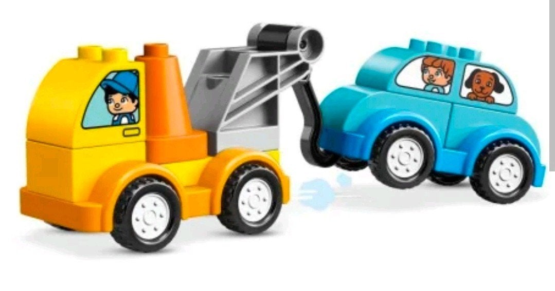 LEGO Duplo 10883 Mijn eerste sleeptruck en auto, Ophalen, Zo goed als nieuw, Duplo