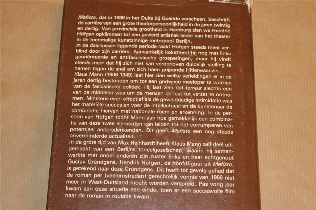 Mefisto — Klaus Mann — Sleutelroman Derde Rijk, Boeken, Ophalen of Verzenden, Gelezen