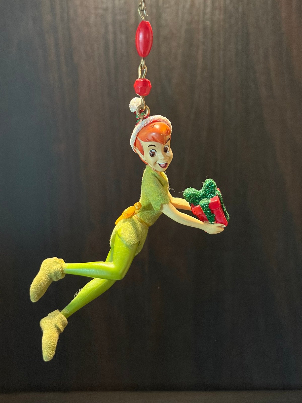 Disney Peter Pan Kerstornament - Vliegende Peter Pan, Ophalen of Verzenden, Peter Pan of Pinokkio, Zo goed als nieuw, Beeldje of Figuurtje