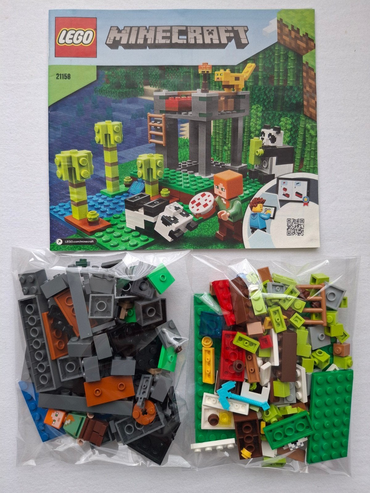 LEGO Minecraft 21158 The Panda Nursery, Ophalen of Verzenden, Zo goed als nieuw