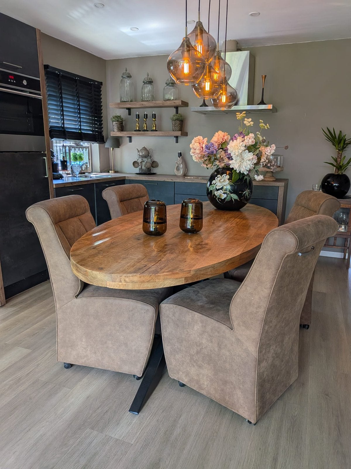 Stoelen bruin eetkamerstoelen stoel, Ophalen, Zo goed als nieuw, Bruin