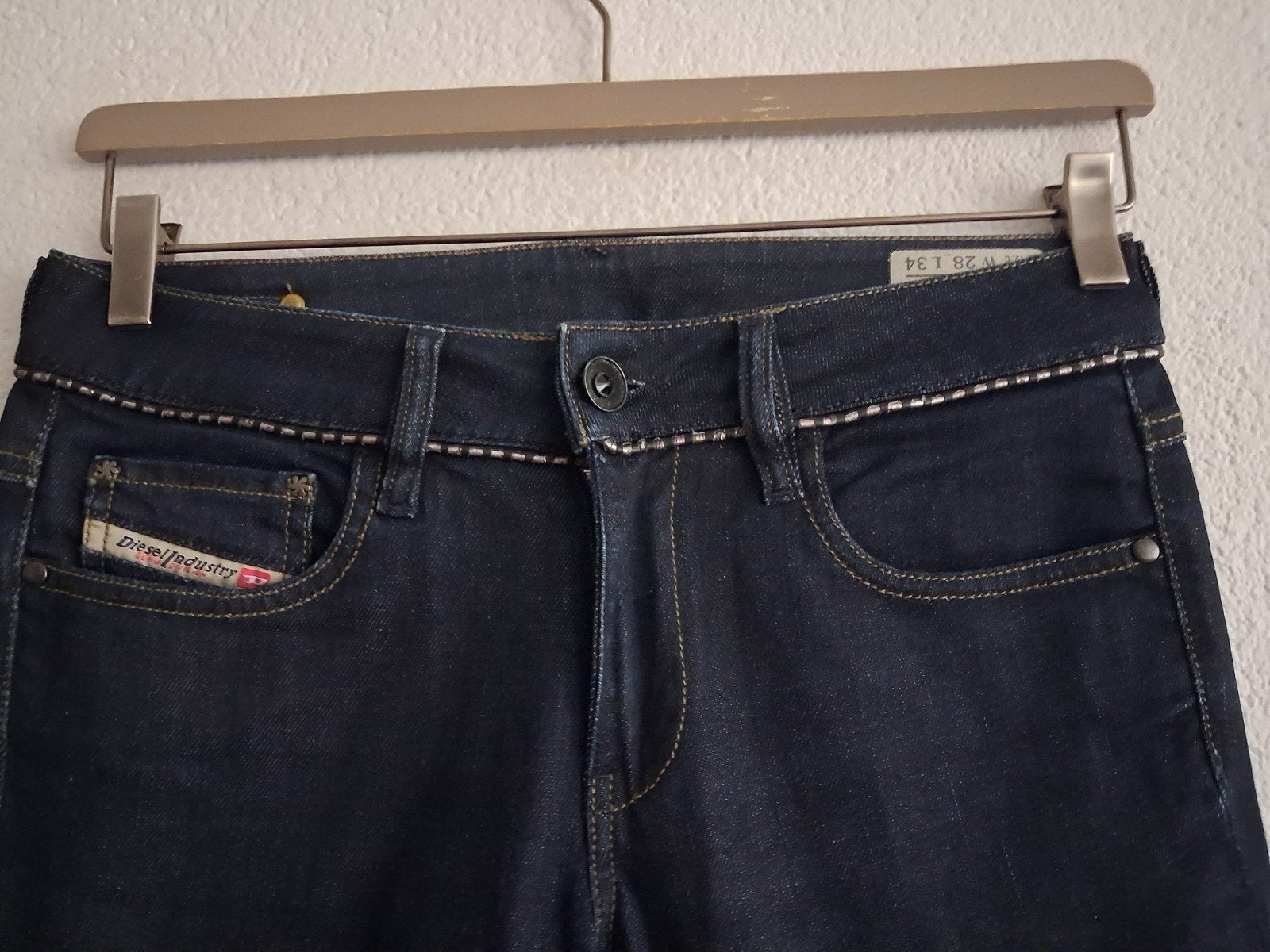 Diesel Ronhary Jeans W28 L34 - Donkerblauw, Blauw, Ophalen of Verzenden, Zo goed als nieuw, Diesel