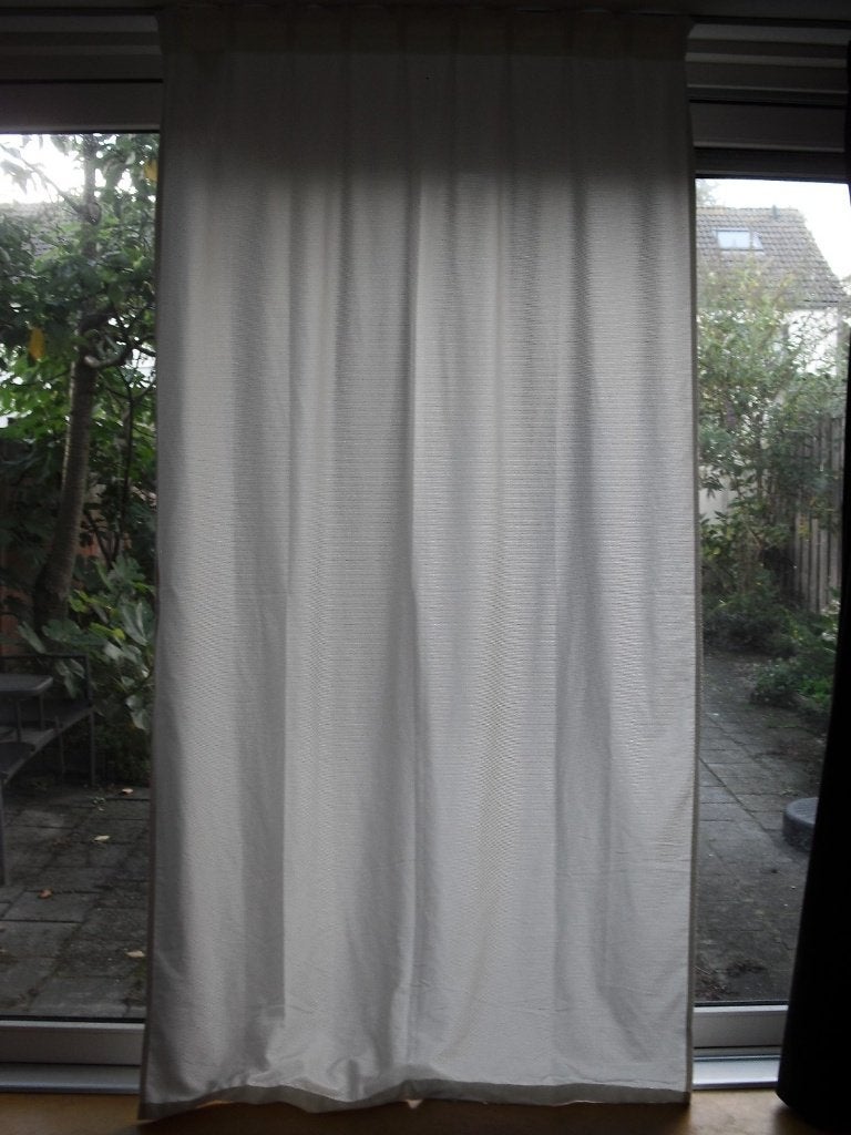 Ikea GUNNLAUG gordijn 145x260cm wit - 4x - met gordijnhaken, Huis en Inrichting, Overige materialen, Met haken, Wit, 145 cm