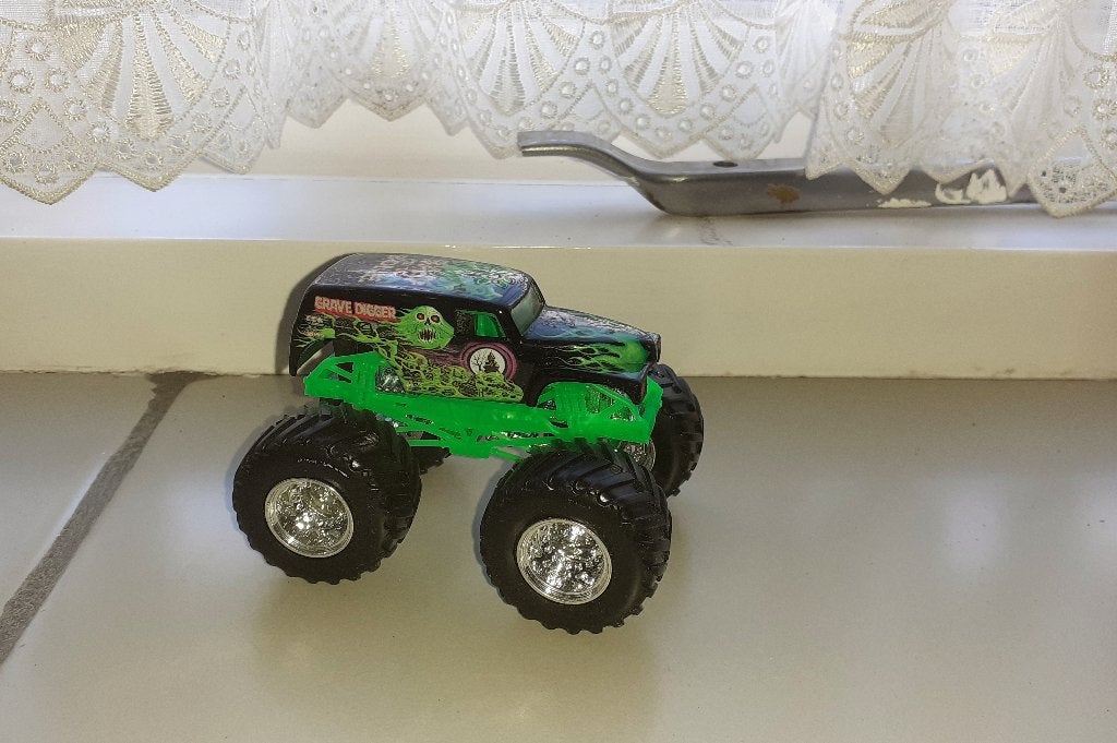 Grave digger - Hot Wheels monster jam truck, Ophalen of Verzenden, Nieuw, Auto