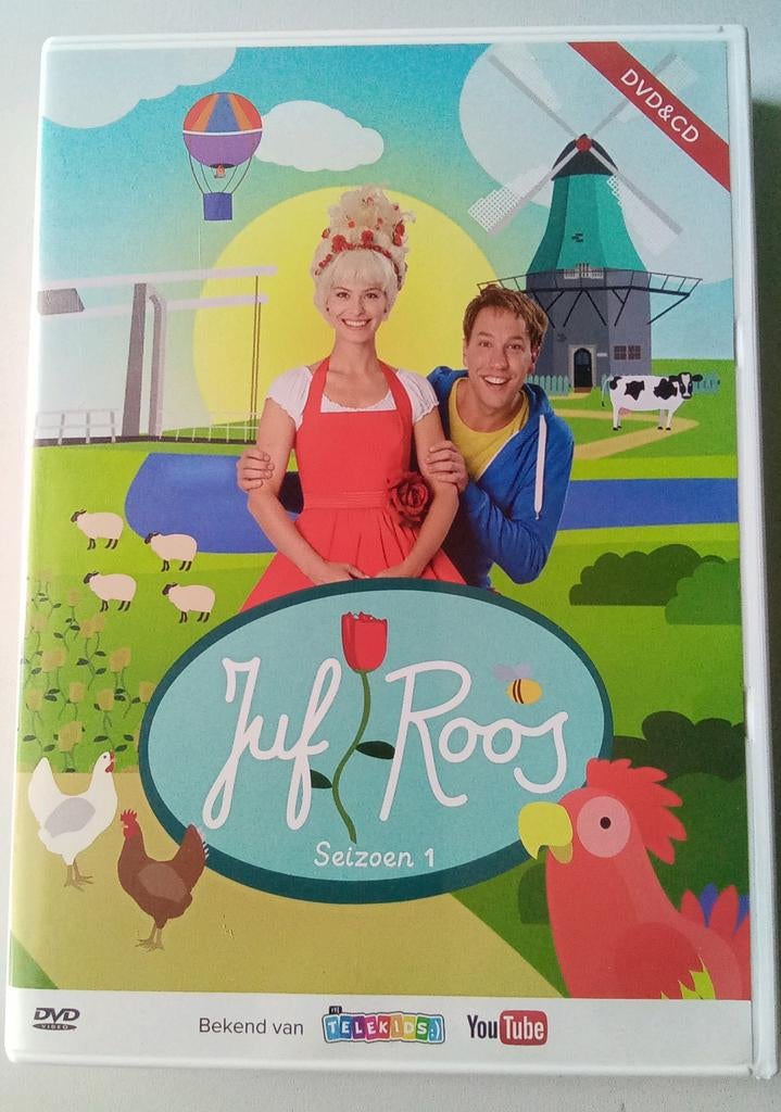 Juf Roos Seizoen 1 DVD & CD - Liedjes en Avonturen, Alle leeftijden, Ophalen of Verzenden, Zo goed als nieuw, Educatief