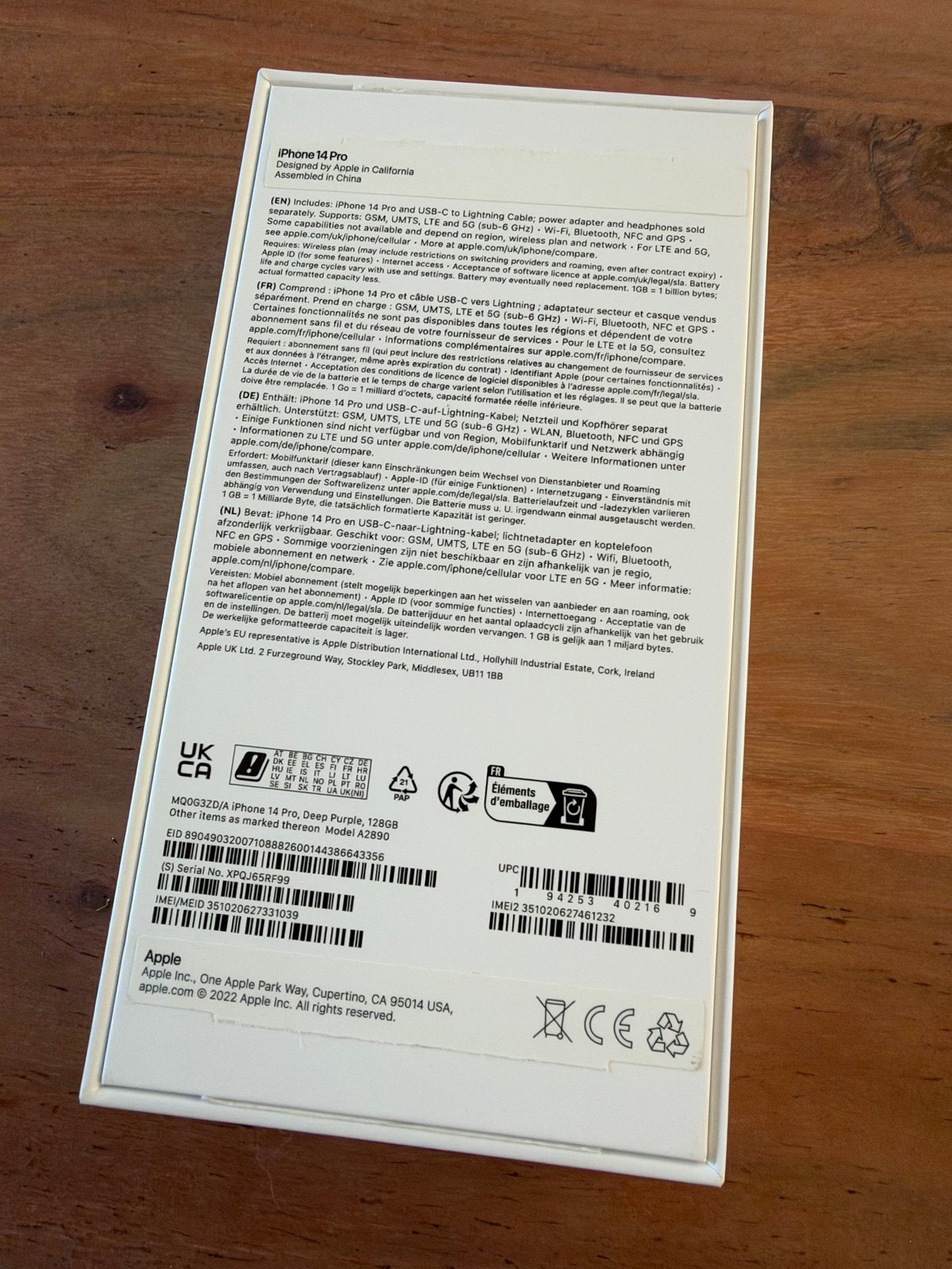 Foto 9 van iPhone 14 Pro 128 GB Paars - 84% batterij, onbeschadigd