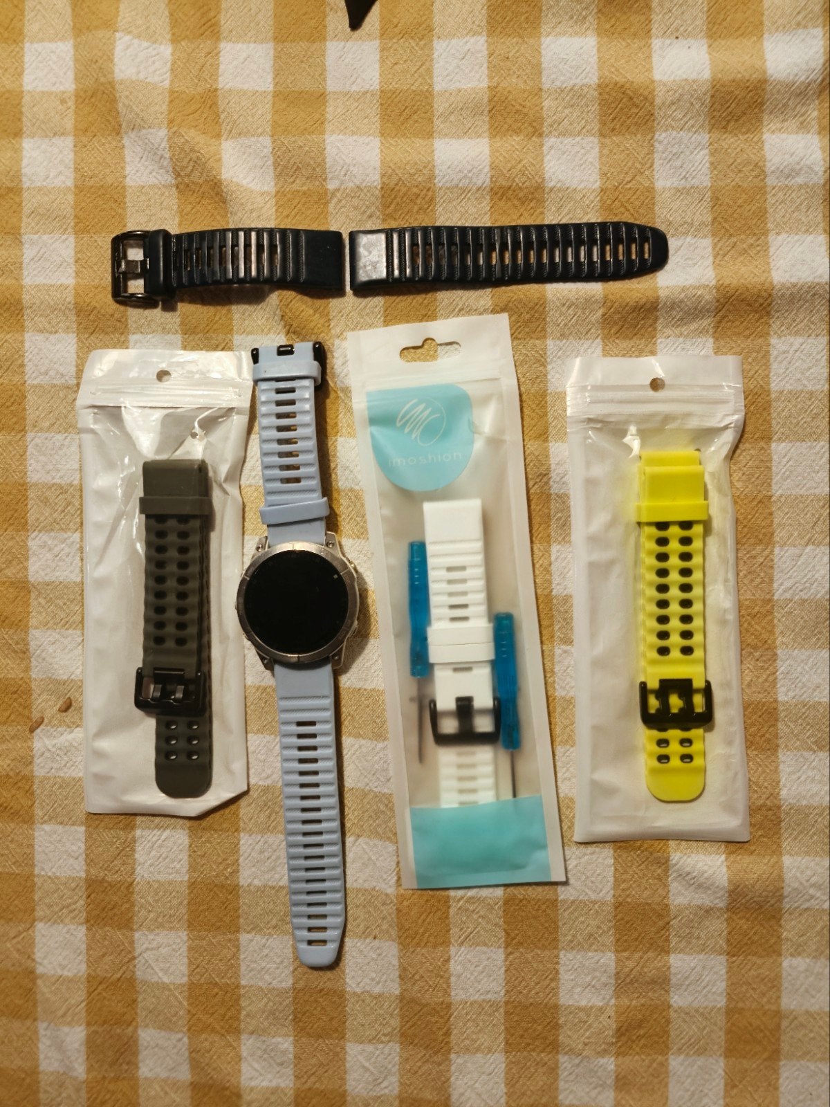 Garmin Epix gen 2 saffier extra bandjes, Gebruikt, Garmin, Ophalen of Verzenden, Waterdicht