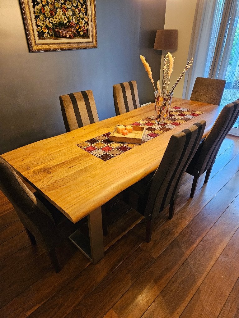Stoelen, Ophalen, Gebruikt, Bruin, Stof