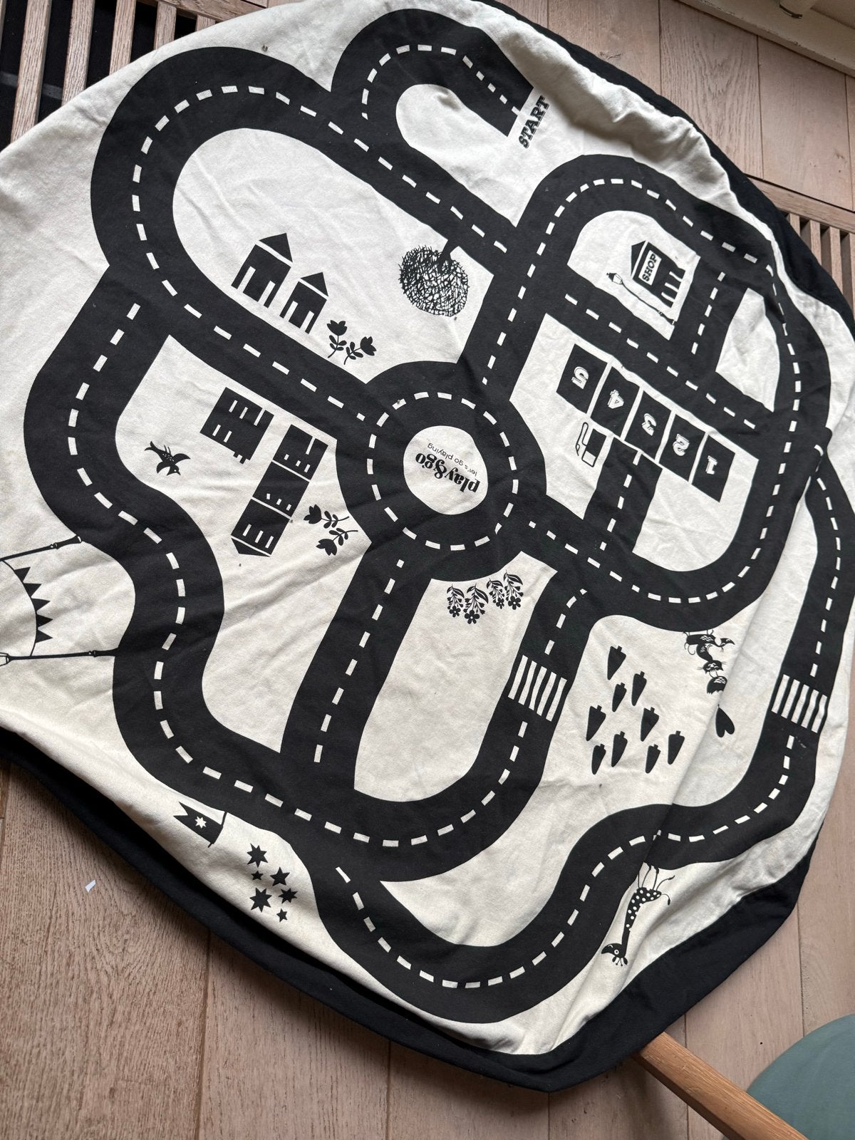 Play&Go speelmat/opbergzak met wegenprint, Kinderen en Baby's, Ophalen of Verzenden, Gebruikt