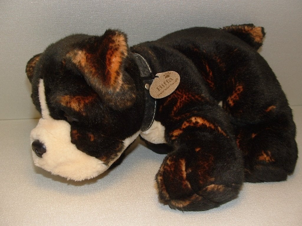 KEEL TOYS HOND BIFFA PLUCHE DONKERBRUIN/LICHTBRUIN GEMELEERD, Verzenden, Nieuw, Overige typen
