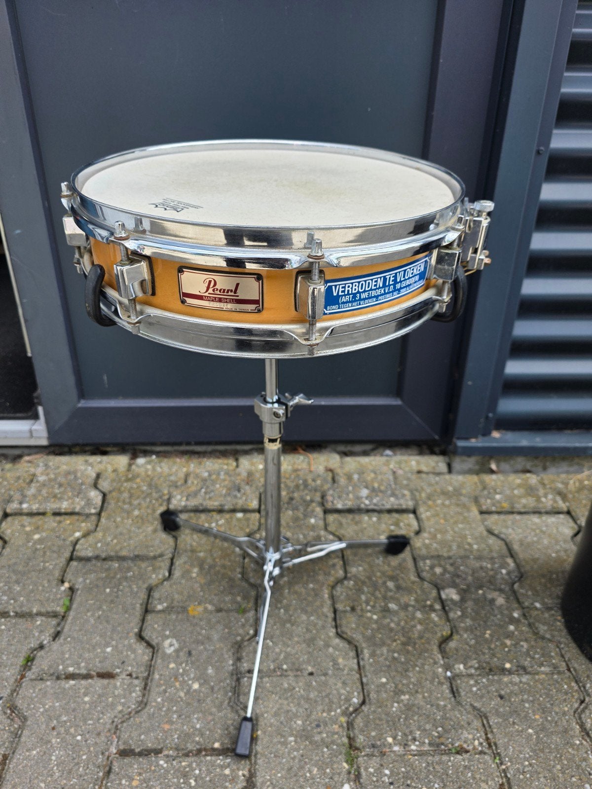 Pearl Maple Shell Piccolo Snare 13" + Pearl Standaard, Muziek en Instrumenten, Percussie, Ophalen of Verzenden, Gebruikt, Trommel