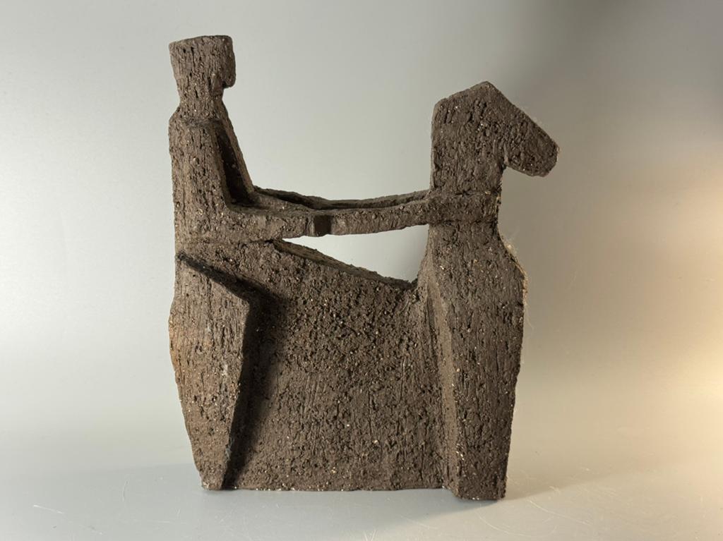 brutalistisch keramisch sculptuur, Antiek en Kunst, Ophalen of Verzenden