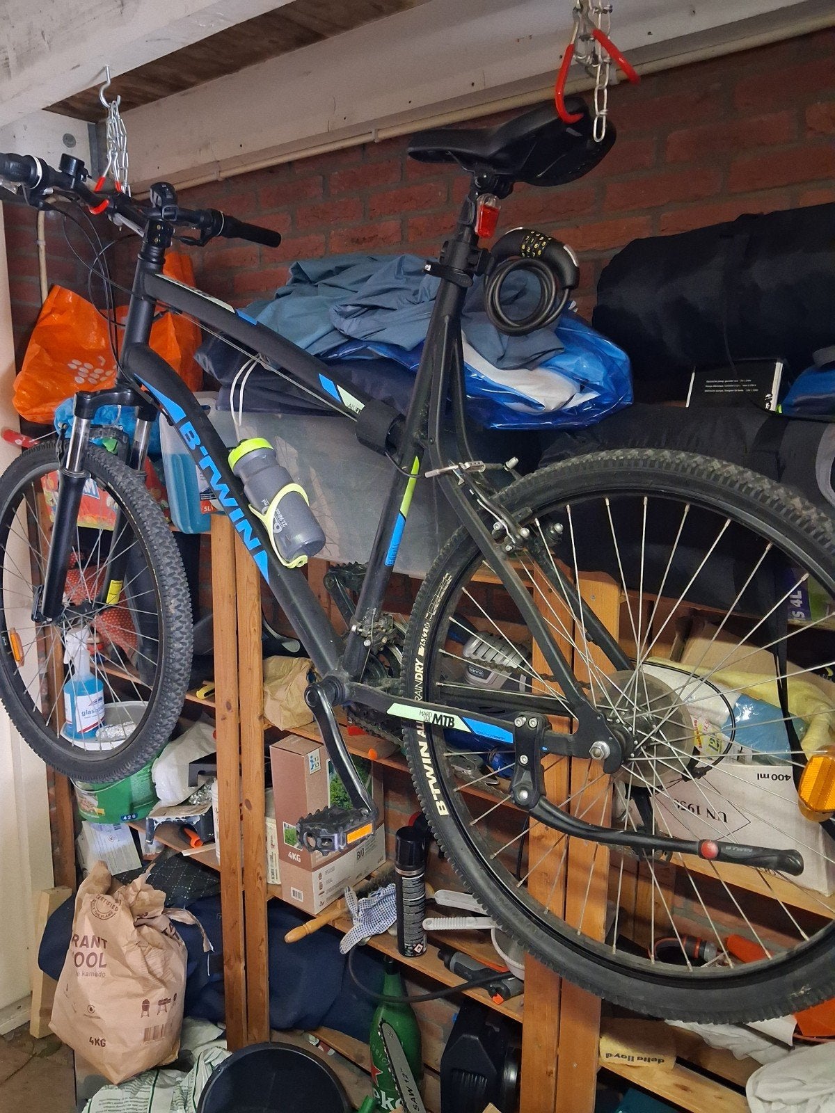 B'Twin Rockrider MTB 340 - Maat XL, Zo goed als nieuw, Meer dan 20 versnellingen, Schijfrem, 53 tot 57 cm