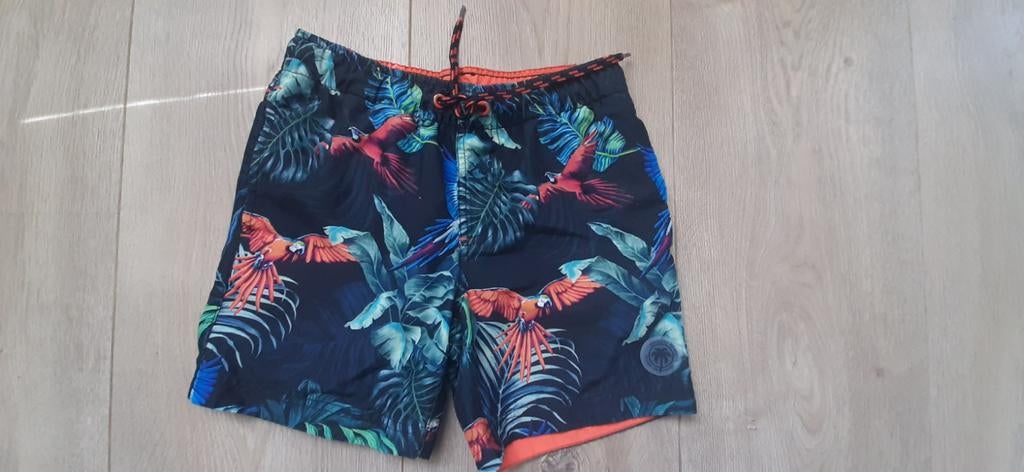 Stoere zwembroek met papegaaienprint, WE - Maat 134/140, Kinderen en Baby's, Kinderkleding | Kinder-zwemkleding, Gebruikt, Ophalen of Verzenden