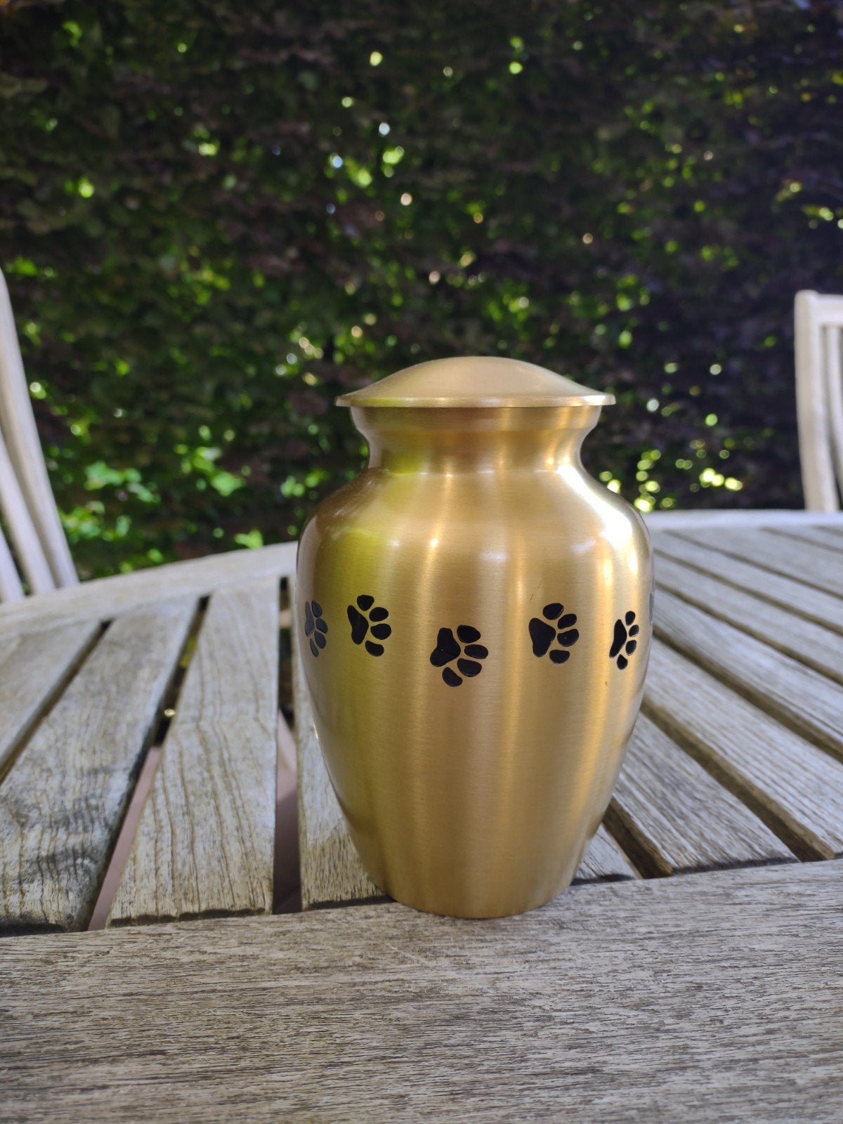 Dieren urn Messing met pootjes., Ophalen of Verzenden
