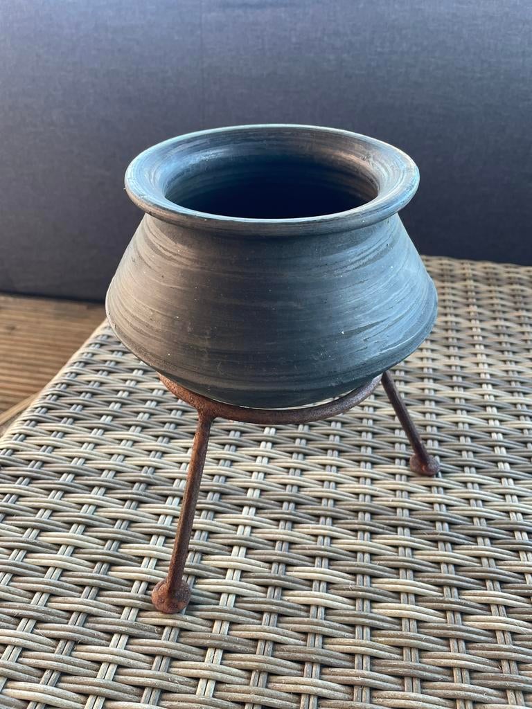 Decoratief tuimel potje, Ophalen, Rond, Zo goed als nieuw, Aardewerk