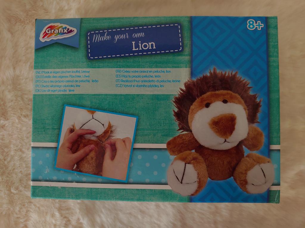 Grafix Make your own Lion knutselpakket leeuw, Verzenden, Nieuw, Dieren, Knutselset
