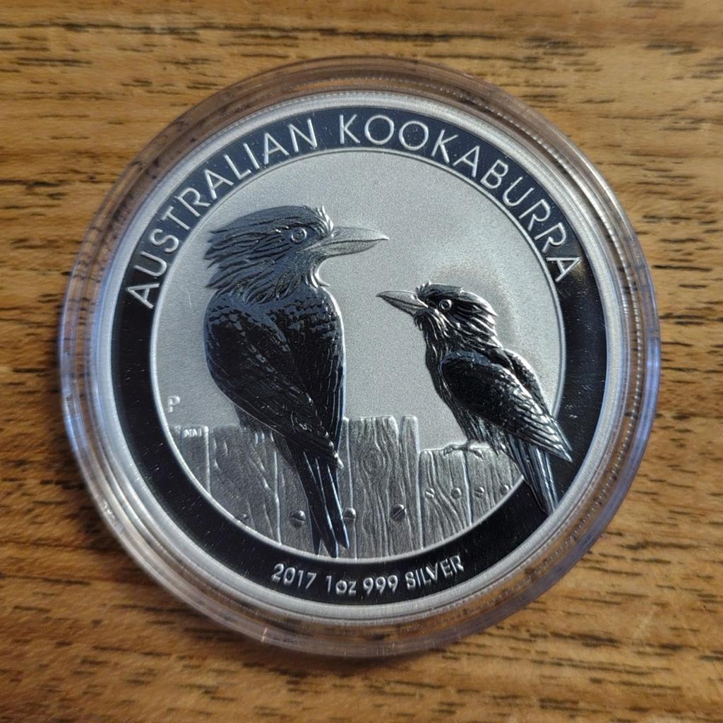 Kookaburra 2017 1 Oz zilveren munt oplage, Ophalen of Verzenden, Zilver