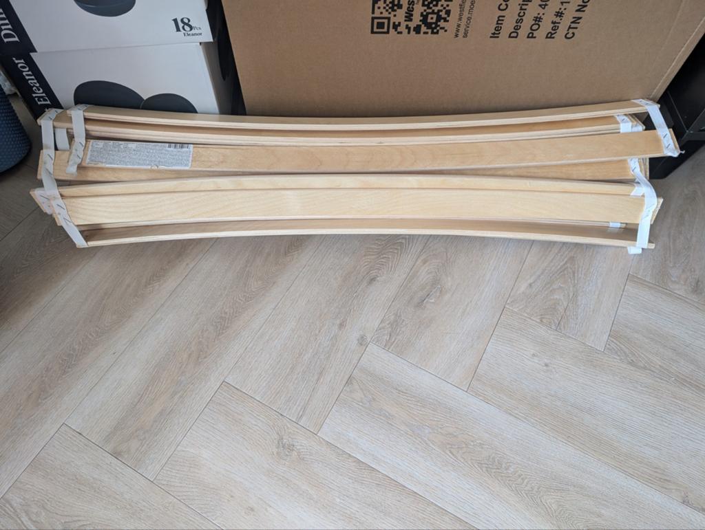 JYSK Lattenbodem (rolbodem) 90x200cm, Huis en Inrichting, Ophalen, 90 cm, Eenpersoons, Zo goed als nieuw