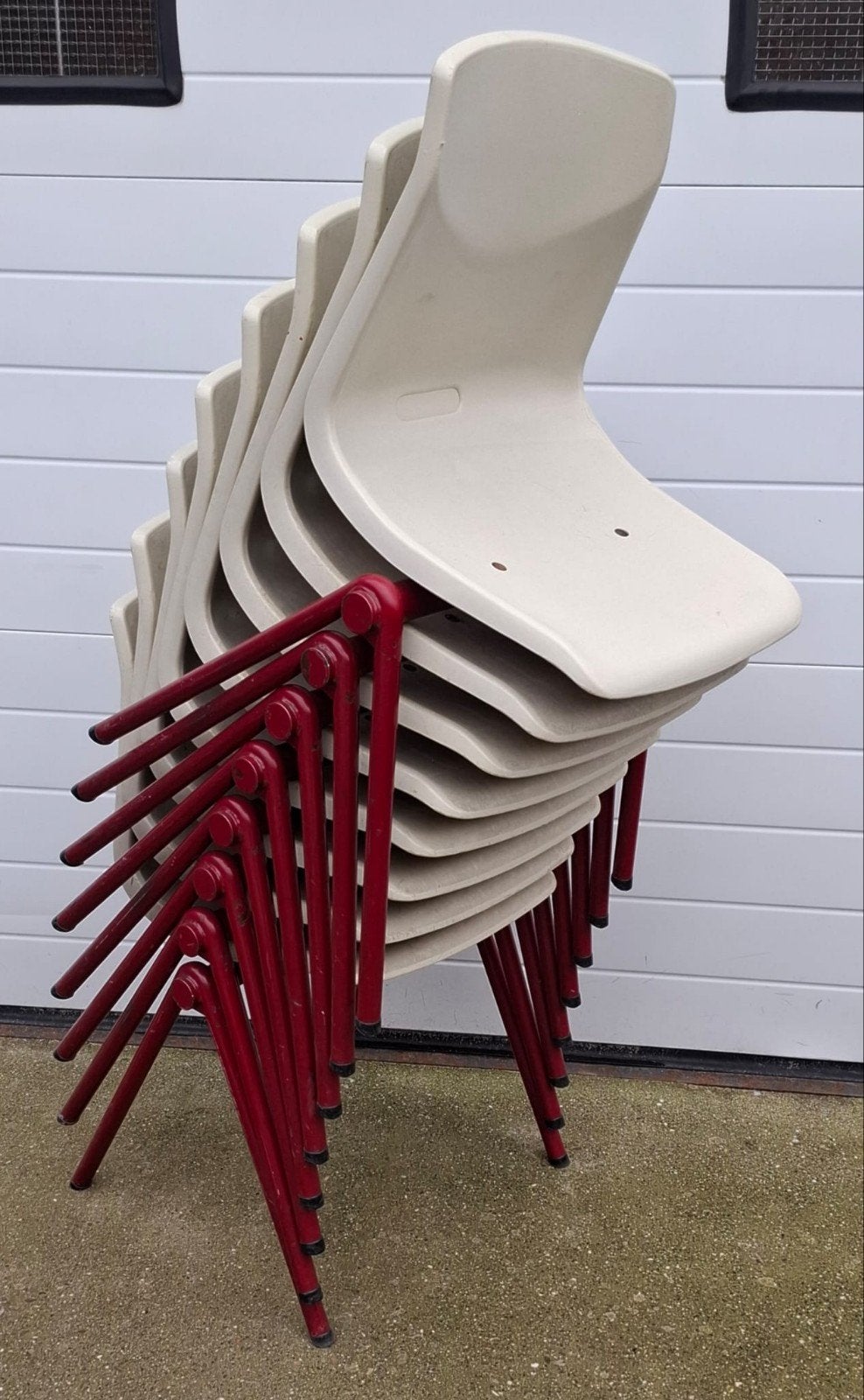 22 x Galvanitas schoolstoelen retro kuipstoelen Vintage, Ophalen of Verzenden, Zo goed als nieuw, Vijf, Zes of meer stoelen
