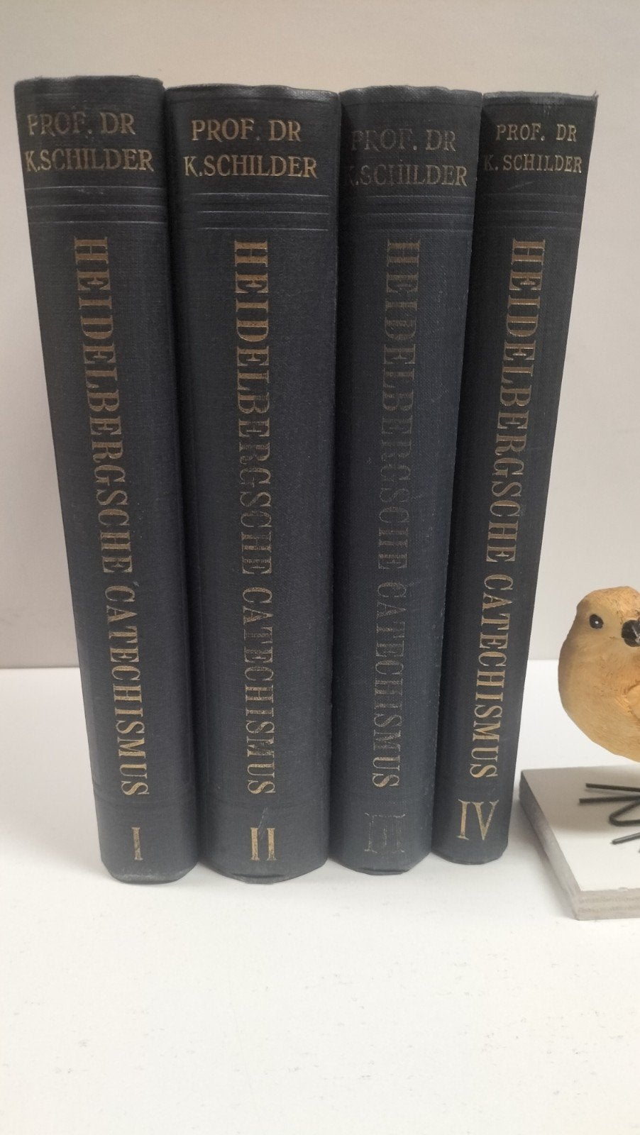 Schilder, Prof. Dr. K.; Heidelbergsche Catechismus (4 delen, Ophalen of Verzenden, Gelezen, Christendom | Protestants