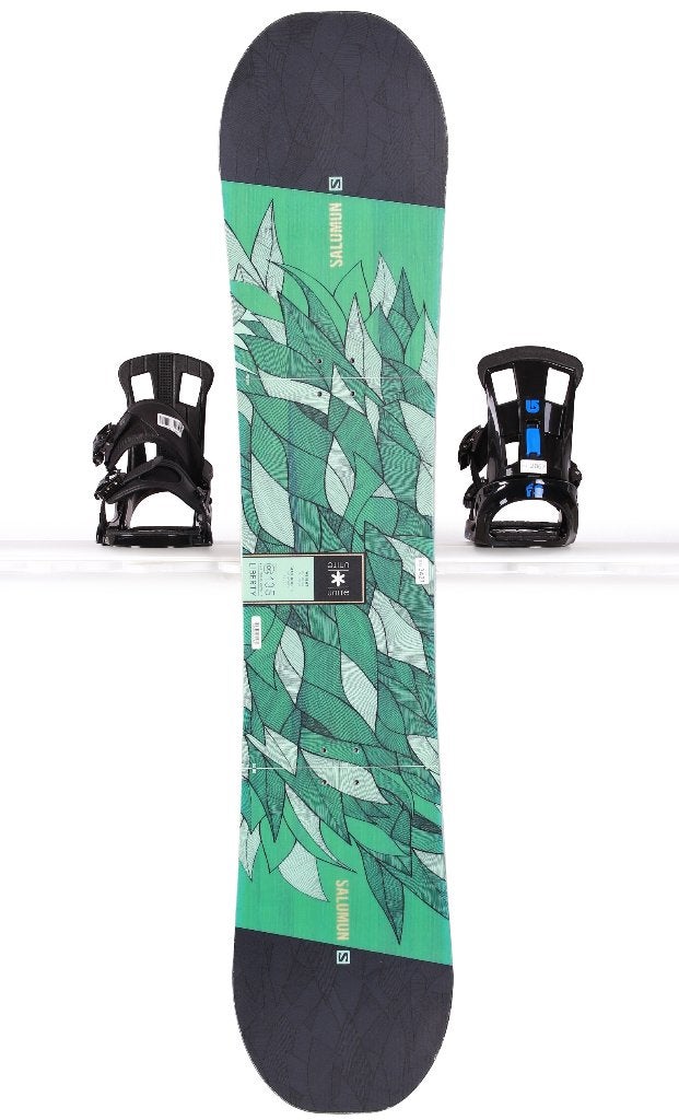 135 dames snowboard SALOMON LIBERTY, Black/green, Verzenden, Gebruikt, Board