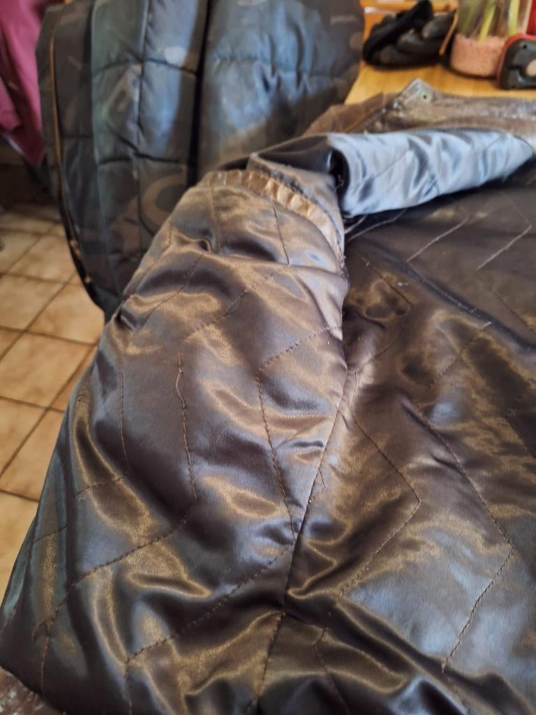 leren jas heren maat large, Kleding | Heren, Ophalen of Verzenden, Gedragen, Maat 52/54 (L), Bruin