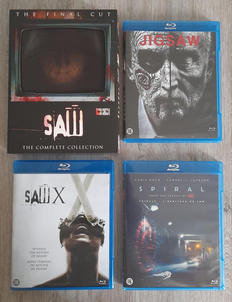 The Complete Saw Collection Bluray, Ophalen of Verzenden, Zo goed als nieuw, Horror, Boxset