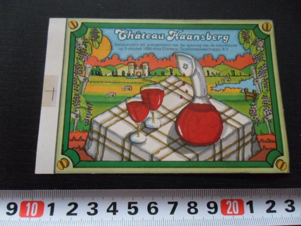 sticker Château Haansberg  ERRICSON telefoon maatschappij, Ophalen, Zo goed als nieuw