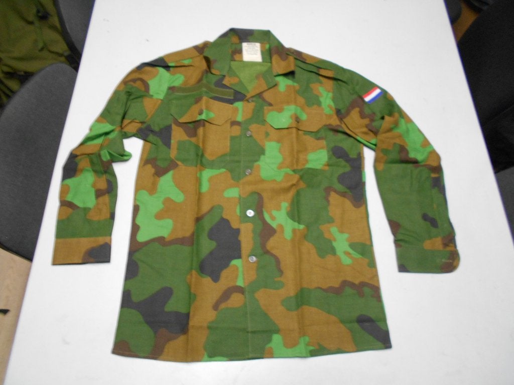 Camouflage blouse Nederlands leger Jungle Div. maten, Ophalen of Verzenden, Landmacht, Nederland, Kleding of Schoenen