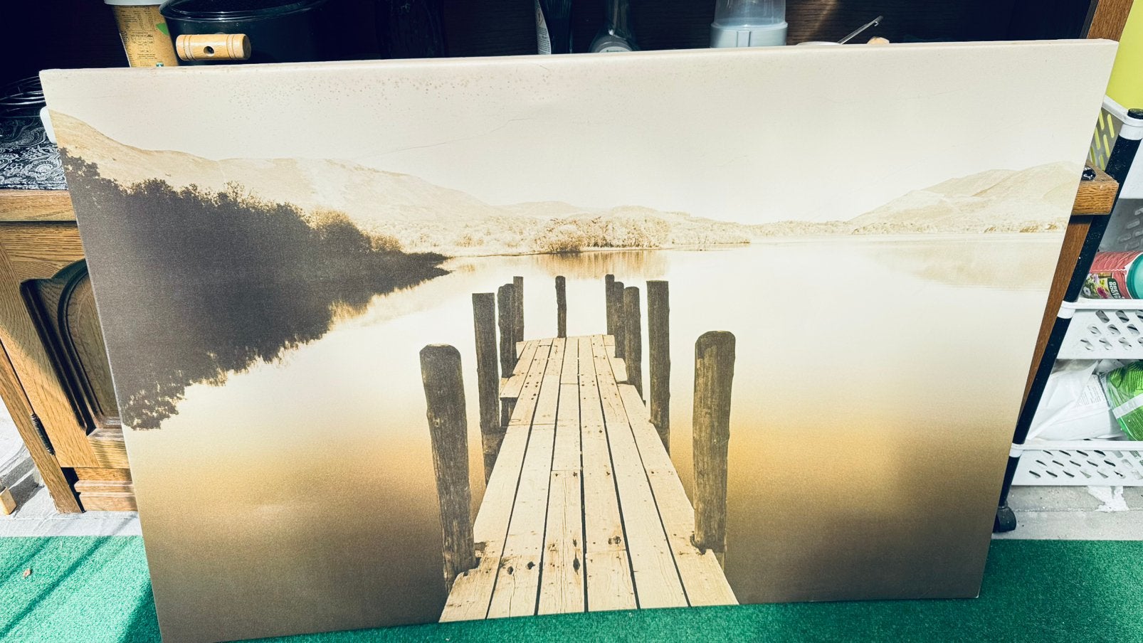 Te koop een mooie Ikea schiderij , bieden., Huis en Inrichting, Woonaccessoires | Schilderijen, Tekeningen en Foto's, Ophalen of Verzenden