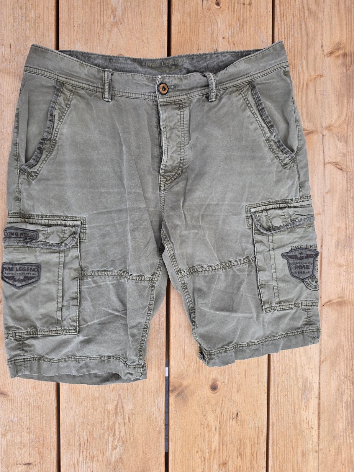 PME Legend Cargo Korte Broek Groen W34, Overige kleuren, Ophalen of Verzenden, Zo goed als nieuw, PME Legend