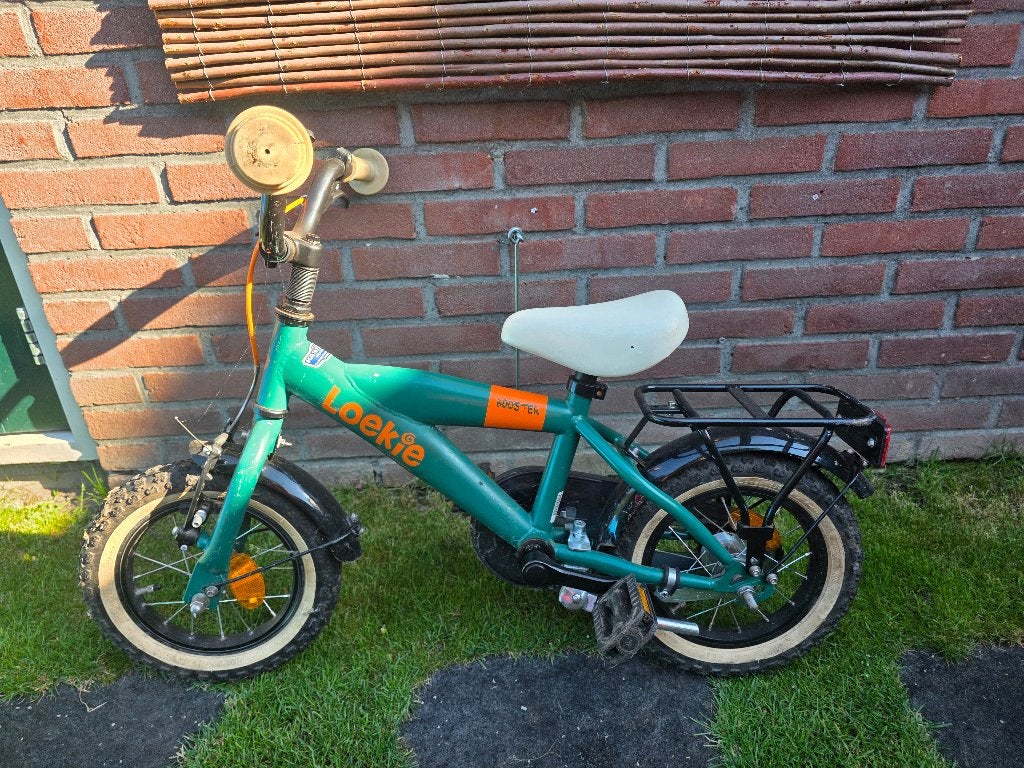 Fiets loekie booster 12 inch, Ophalen, Terugtraprem, Zijwieltjes, Gebruikt