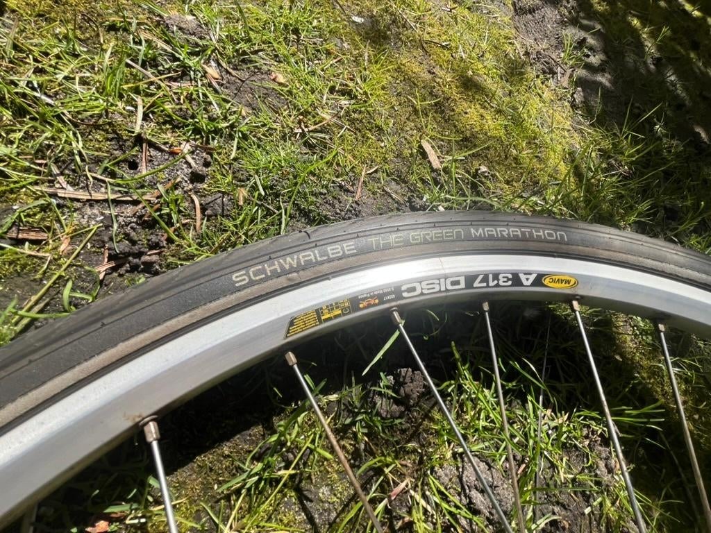 Achterwiel 28inch met 8 versnellingen, Schwalbe buitenband, Ophalen, Zo goed als nieuw, Wiel, Koga