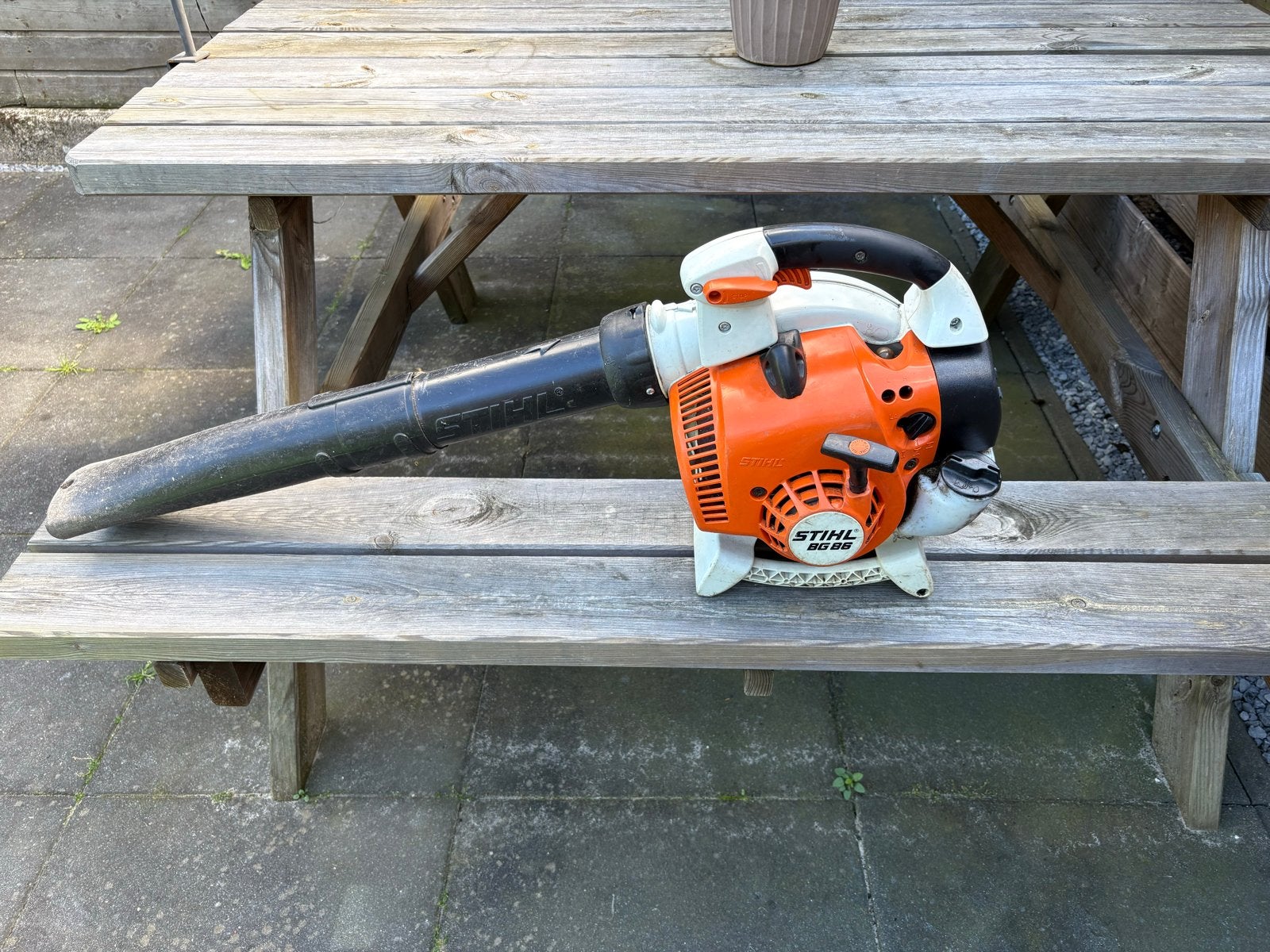 Stihl BG 86 Bladblazer - Krachtig en Betrouwbaar, Tuin en Terras, Ophalen, Gebruikt, Benzine, Handgedragen