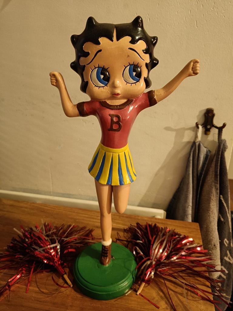 Betty boop beeld hout., Antiek en Kunst, Ophalen of Verzenden