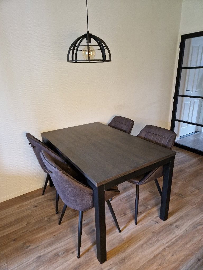 tk: eetkamer tafel 135x85 eiken, zonder stoelen!, Huis en Inrichting, Ophalen, Gebruikt, 100 tot 150 cm, Eikenhout