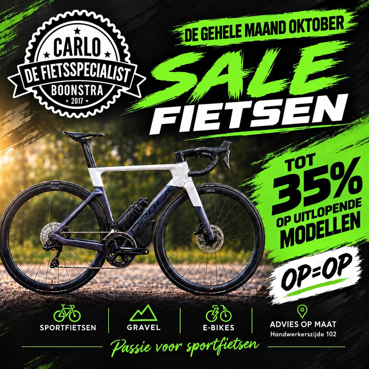 !SALE! Carlo Boonstra de Fietsspecialist !SALE!, Ophalen, Orbea trek, Spanje, Nieuw