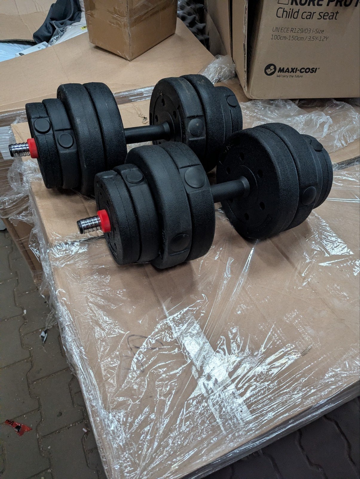 Dumbbells Set - 30 kg  (2x15kg) - gewicht aanpasbaar - nieuw, Ophalen, Dumbbell, Gebruikt, Info@redealer.nl