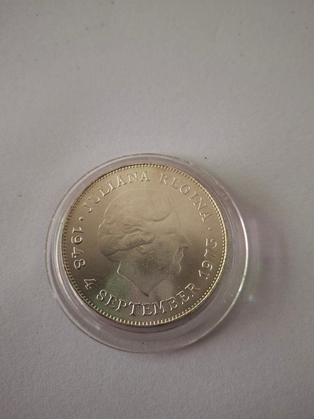 Zilveren 10 Gulden PROOF 1973 Juliana, Postzegels en Munten, Munten | Nederland, Ophalen of Verzenden