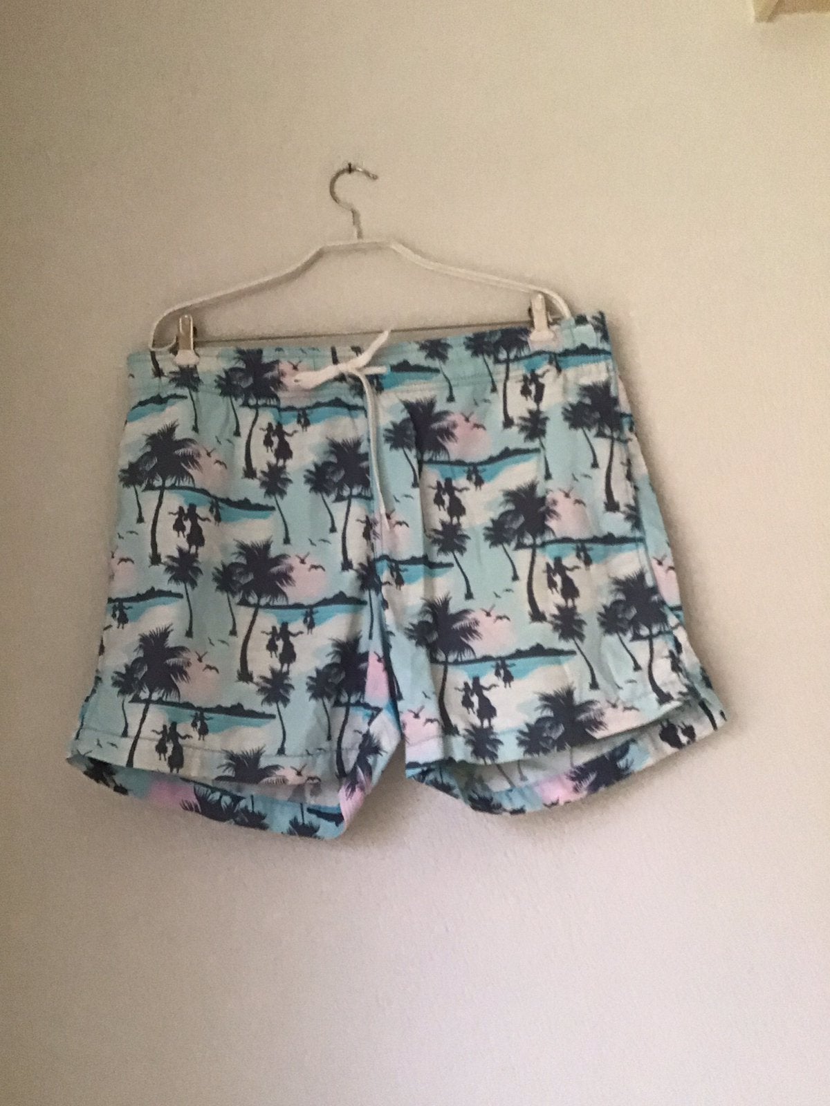 Zwemshort Turquoise/wit maat L, Ophalen of Verzenden, Maat 52/54 (L), Overige kleuren, Zwemshort