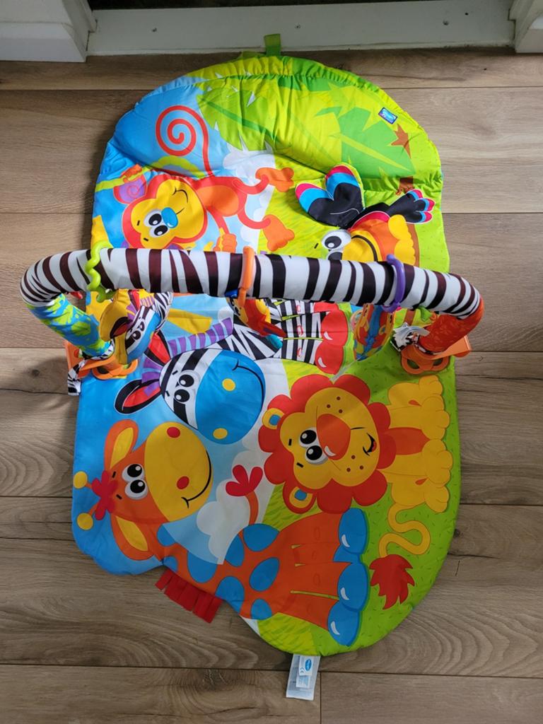 Babygym met speelkleed en vrolijke dieren, Ophalen, Gebruikt, Babygym