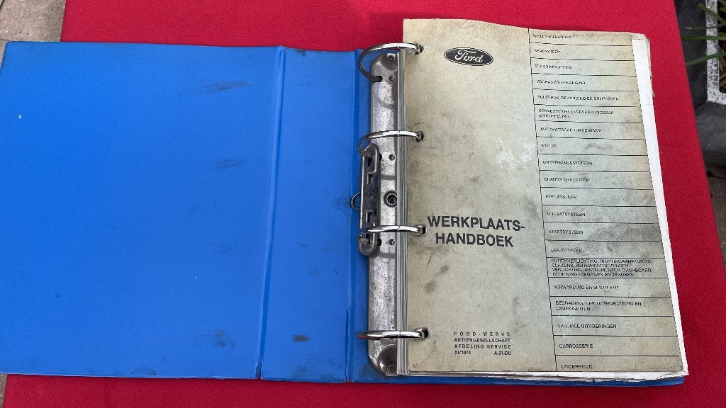 Ford Escort Werkplaatshandboek Zeldzaam!, Ophalen of Verzenden