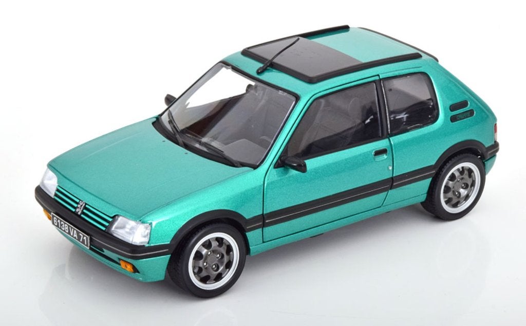 Peugeot 205 GTi Griffe schuifdak '91 Groen 1/18 NOREV 184847, Verzenden, Nieuw, Auto, Norev