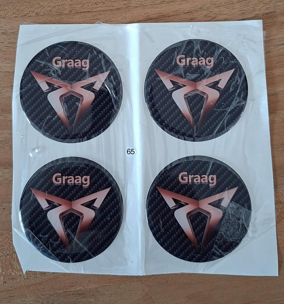 Naafdop stickers Cupra, Hobby en Vrije tijd, Ophalen of Verzenden, Nieuw, Meerdere stickers