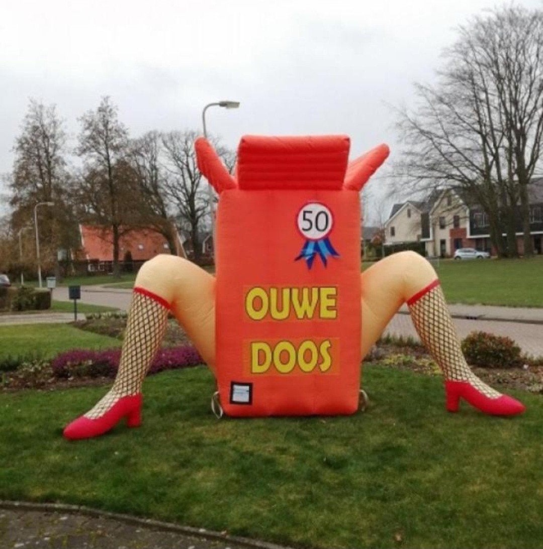 Ouwe doos Sarah 3m , verjaardag, etc met diverse leeftijden, Ophalen, Abraham of Sarah