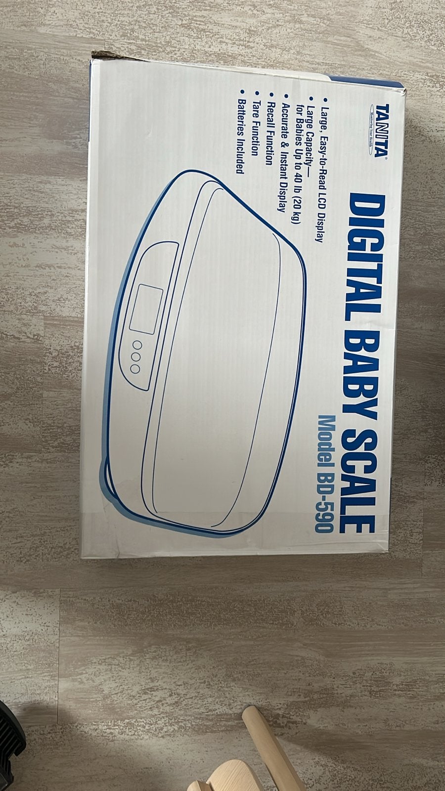 Tanita Digitale Babyweegschaal BD-590, Witgoed en Apparatuur, Ophalen, Overige typen, 10 tot 50 kg, Fijner dan 1 gram