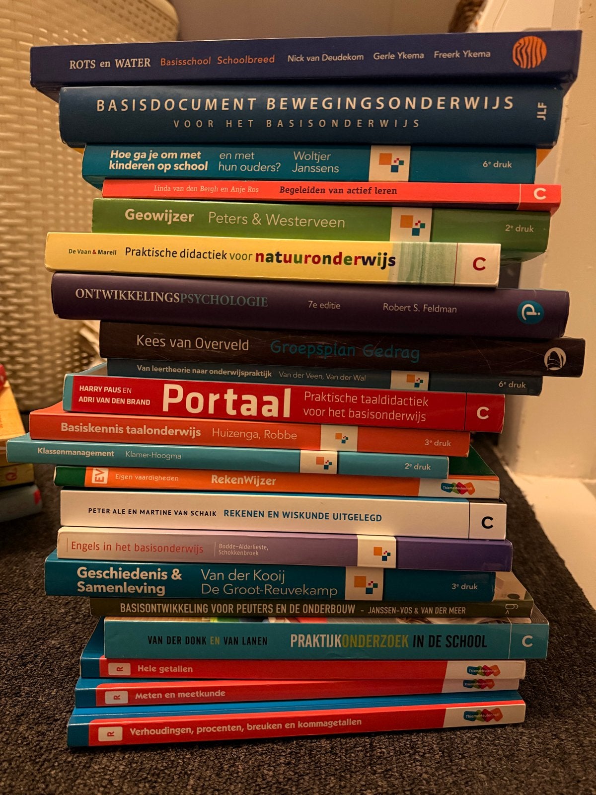 Grote collectie schoolboeken voor pabostudenten, Boeken, Verzenden, Gelezen, Overige niveaus, Overige vakken