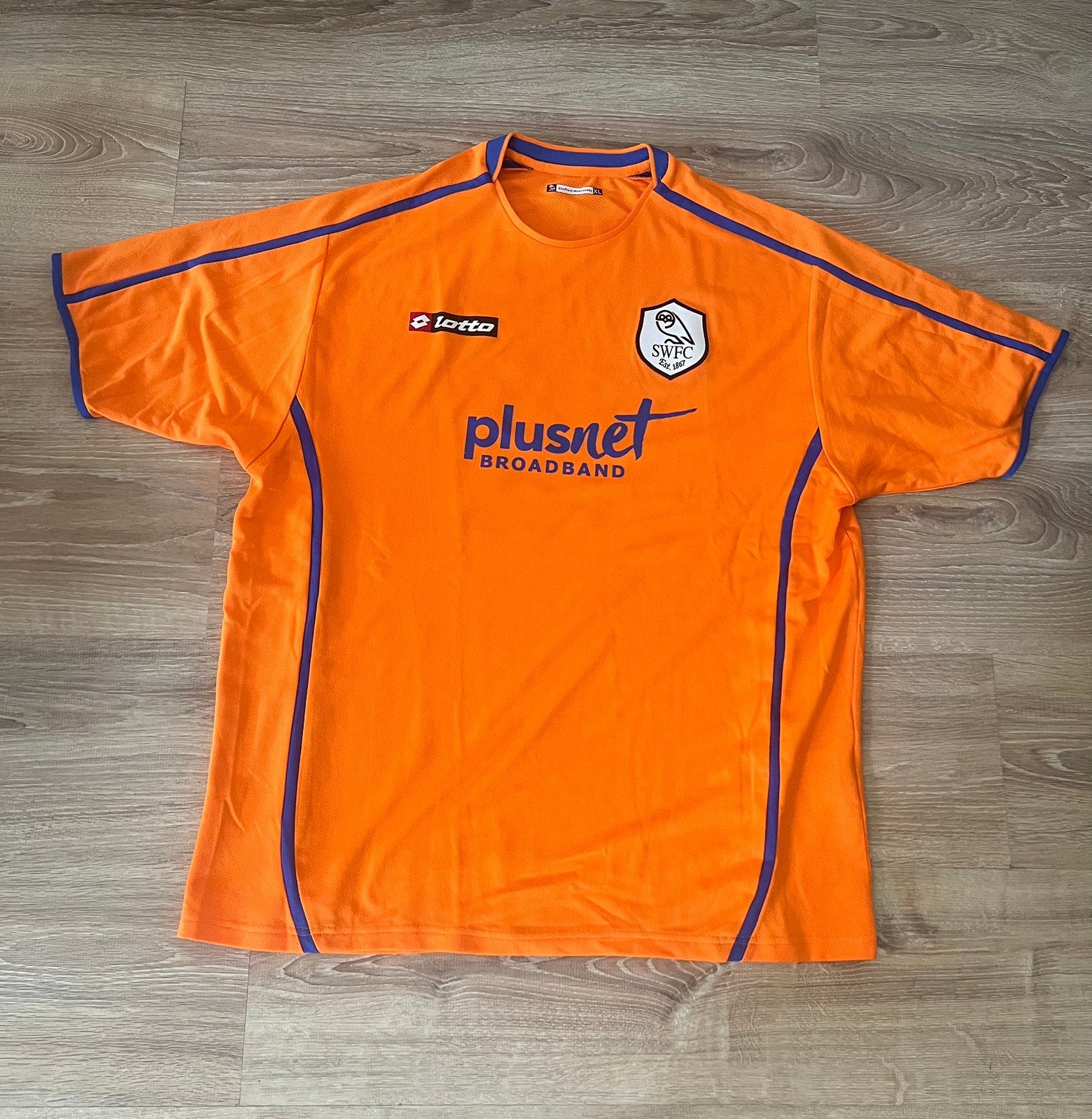 Sheffield Wednesday uitshirt 2007/2008 maat XL, Sport en Fitness, Voetbal, Maat XL, Ophalen of Verzenden, Zo goed als nieuw, Shirt